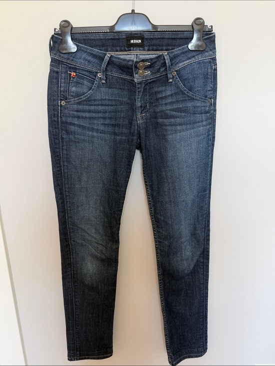 Hudson Jeans Denim - Hudson Jeans Dark Blue Ankle Skinny Jeans-size 26